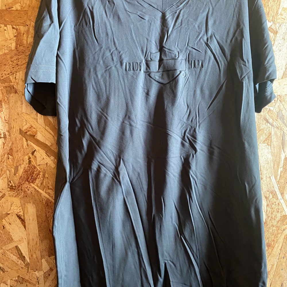 Harley-Davidson Short Sleeve V-Neck T-Shirt with Embossed Logo